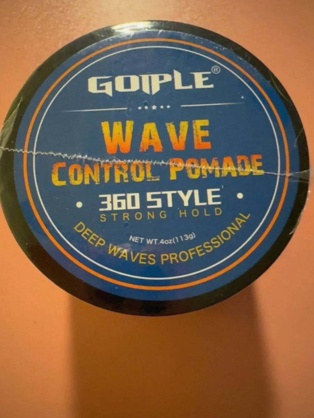 Goiple Natural Wave Pomade for Men Strong Hold, Easy Wash 360 Wave 4oz